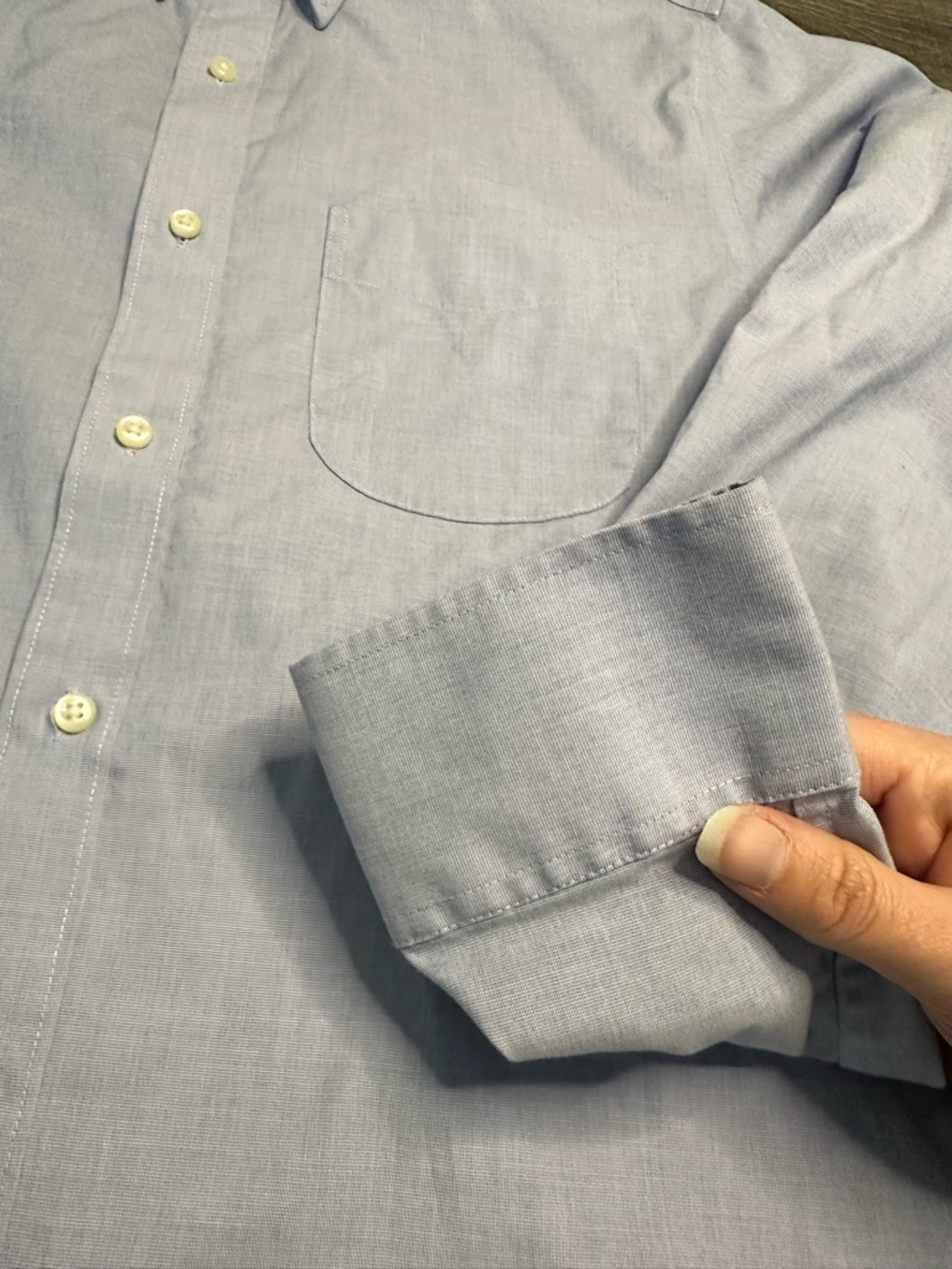 J. Crew Light Blue Casual Button-Down Dress Shirt Preppy - Slim Fit Medium - Picture 4 of 12